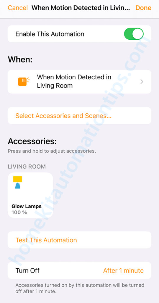 hue motion sensor homekit